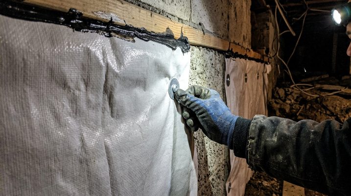 Basement Waterproofing project detail — Cary, NC