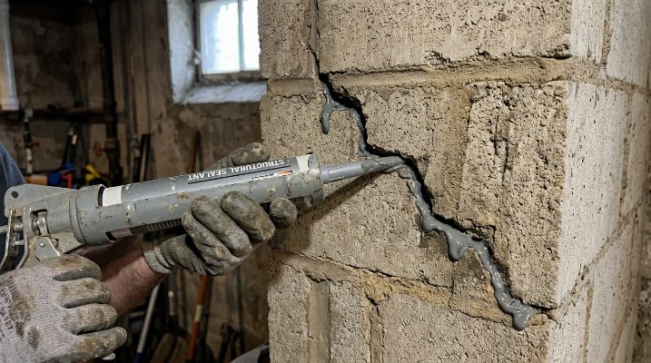Bowing & Cracked Wall Repair in Cary, NC