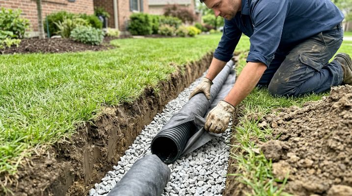 Yard Drainage & French Drains project detail — Cary, NC